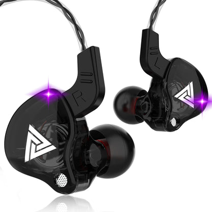 Original QKZ AK6 dans l'oreille écouteur 6 unité de pilote dynamique casque avec micro stéréo sport HIFI caisson de basses casque moniteur écouteurs