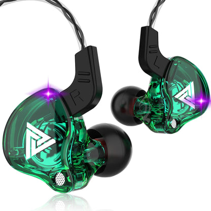 Original QKZ AK6 dans l'oreille écouteur 6 unité de pilote dynamique casque avec micro stéréo sport HIFI caisson de basses casque moniteur écouteurs