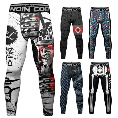 Cody Lundin MMA vêtements hommes sous-liamtion complète impression Leggings Sport Fitness Bjj Kickboxing porter MMA Compression pantalon serré Spats