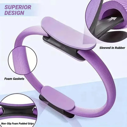 1 pièces tout nouveau Yoga Fitness anneau cercle Pilates femmes fille exercice résistance à la maison élasticité gymnastique entraînement accessoires