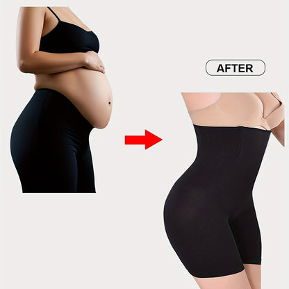 Tummy Control High Waist Sports Shorts, Waist Shaping Running Yoga Shorts, Women's Activewear Wide Waistband