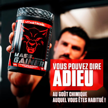 Vitastrong Mass Gainer, 30% Protein Powder, High Calorie, Maltodextrin, Cluster Dextrin, 3g Creatine Monohydrate, Muscle Gaining Supplement for Men & Women, Chocolate Flavor