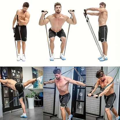 Fitness Resistance Band Set, 11pcs Multifunctional Upper Body Exercise Kit